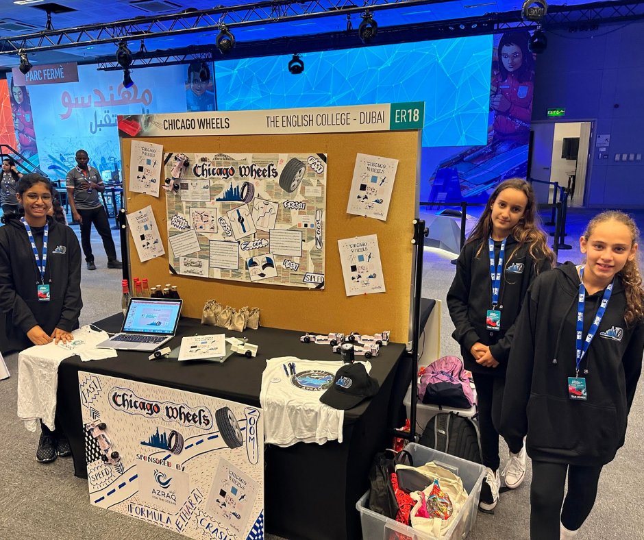 InfoECDubai's tweet photo. π Exciting news from the Ethara National Finals! Year 7 team, Chicago Wheels, secured 11th place out of 51 teams, while clinching the top spot for the Display/portfolio award. Well done! Year 6 team also performed admirably, securing 29th place overall. #YasinSchool #F1 https://t.co/QHsXkjcXfC