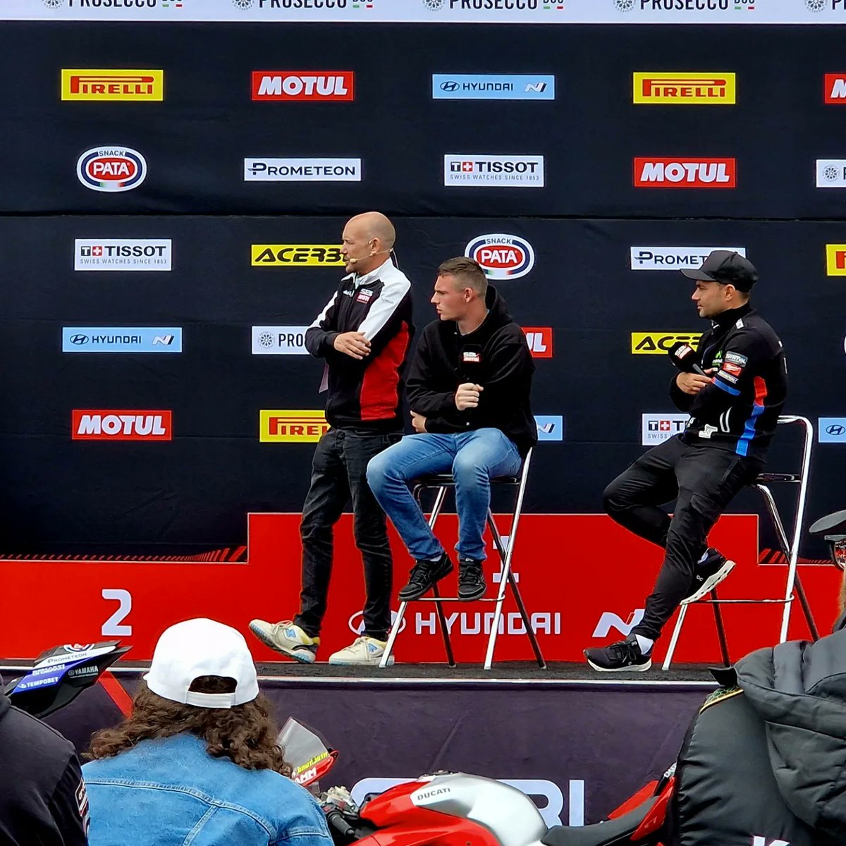 LDRRacing's tweet photo. It was Great to join @mhillofficial on the main stage yesterday @DoningtonParkUK along with @realleonhaslam and commentate on The @WorldSBK race 🏁
#WSBK / #doningtonpark / #LD34 https://t.co/AXOjuXyfIv