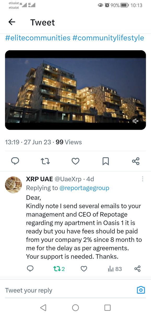 UaeXrp's tweet photo. @reportagegroup Dear Reportagegroup,
I am writing to your management emails... And even I wrote in tweeter before 5 days as the attached photo done. But no reply???????????? https://t.co/PkBU3jckvf