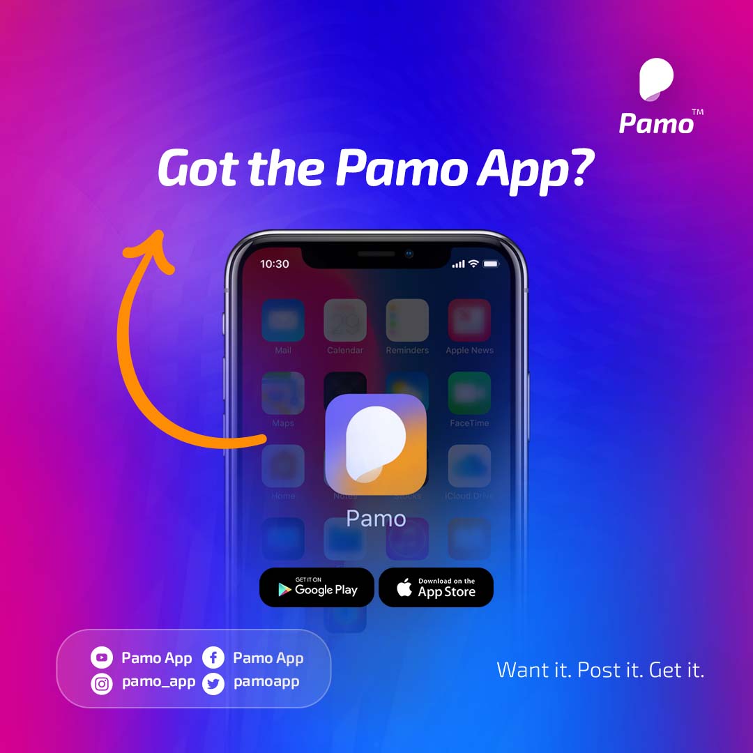 pamoapp's tweet photo. If you must shop online, then do it on the Pamo App. Download the Pamo App from the App Store or Google Play today.
#MCommerce #OnlineShop #OnlineShopping #Pamo #ShoppingGoals #ShopWithPamo #PamperedByPamo #ShopLikeRoyalty #Shopping #ShoppingMadeEasy https://t.co/jQ7w8Rc1pn