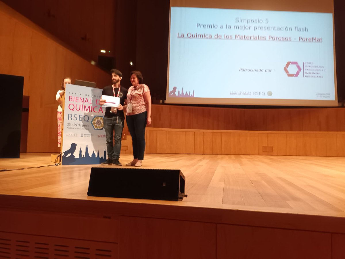 We would like to congratulate all the recipients of the different <a href="/_GENAM/">GENAM RSEQ-RSEF</a> Prizes awarded during <a href="/RSEQUIMICA/">RSEQ</a>'s Bienal @BQZ2023 🏅🏅🏅🏅
Symposium S2: Sandra Míguez and Dorye Esteras
Symposium S4: Vicente Martí
Symposium S5: Jorge Albalad