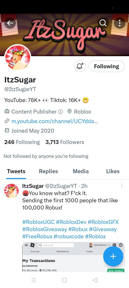 Whyiamhere110's tweet photo. @ItzSugarYT Im did
Username:Newbieupi https://t.co/QLgjOKilaK