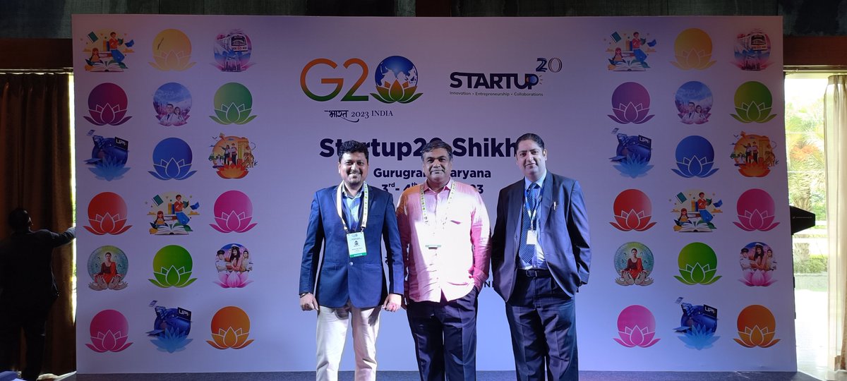 BioQube_AI's tweet photo. Meet the executive team of @Biocube_AI at #G20 2023 #Startup20ShikharSummit being held today & tomorrow at @Oranaconventions, Gurgaon. Exclusive chance to interact face-to-face with our CEO, Ashutosh Agarwal, and learn about industry solutions revolutionizing global businesses. https://t.co/yOg4lh1Ql4