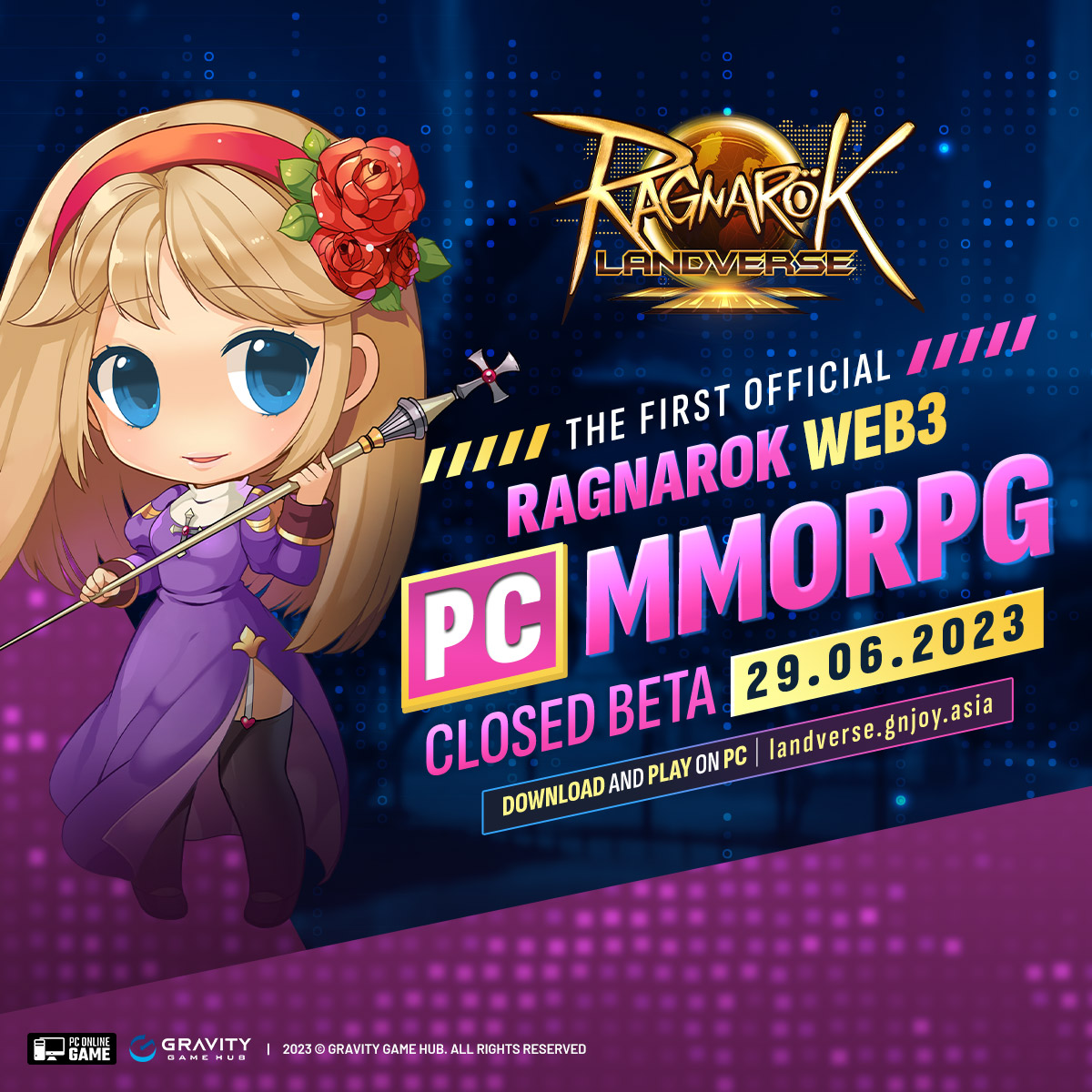 ROLandverse's tweet photo. Get ready for the thrill! Don't miss out 🎉 Join Ragnarok Online WEB3 CBT now and dive into a classic PC MMORPG.