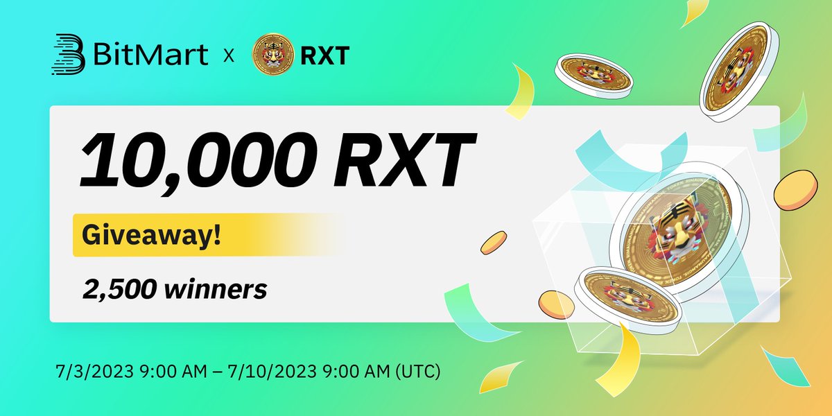BitMart (@bitmartexchange) on Twitter photo 🌟 #BitMart X #RXT #Airdrop 🌟
1⃣️Follow <a href="/BitMartExchange/">BitMart</a> & <a href="/BitMartResearch/">BitMart Research|$BMX HODLer</a> & <a href="/RimaunangisRXT/">Rimaunangis Token</a>
2⃣️Join t.me/BitMartExchange & t.me/rimaunangis_of…
3⃣️RT & Tag 3 frds & Like
4⃣️Fill forms.gle/Srj9urop4MaLYj…
🎁2,500 winners / 10,000 $RXT
Register 👉 🌟 #BitMart X #RXT #Airdrop 🌟
1⃣️Follow <a href="/BitMartExchange/">BitMart</a> & <a href="/BitMartResearch/">BitMart Research|$BMX HODLer</a> & <a href="/RimaunangisRXT/">Rimaunangis Token</a>
2⃣️Join t.me/BitMartExchange & t.me/rimaunangis_of…
3⃣️RT & Tag 3 frds & Like
4⃣️Fill forms.gle/Srj9urop4MaLYj…
🎁2,500 winners / 10,000 $RXT
Register 👉