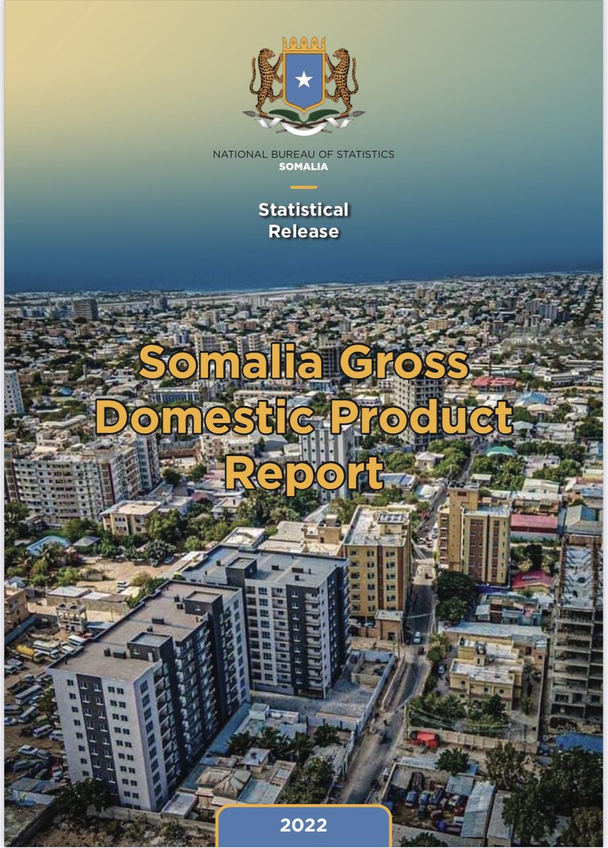 NBS_Somalia's tweet photo. SNBS publishes 2022 GDP Report, calculated via expenditure approach—sum total of what everyone spent over reporting period, shows growth rate of 2.4%. Report helps with economic analysis, reforms. https://t.co/Ayhyvbagdz @MoPIED_Somalia @MoF_Somalia @CentralBankSo @SharmarkeFarah https://t.co/j2ZS3Ns5Xt