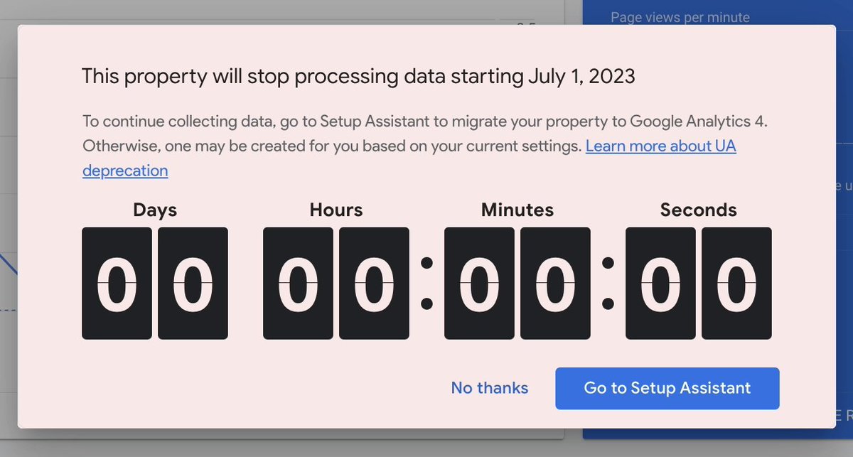 bookappointment's tweet photo. Did you forget to complete your properties' Google Analytics 4 (GA4) setup before the Universal Analytics (UA) deprecation on July 1?... # # #

https://t.co/Gir9O1aiU3 https://t.co/mZCYCbYUzn
