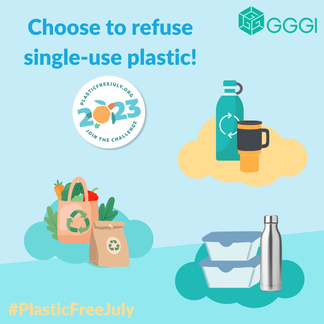 gggiqatar's tweet image. This month is the #PlasticFreeJuly! 🌏Let&apos;s #BeatPlasticPollution and #ChooseToRefuse single-use #plastic for this month and everyday. Small steps lead to big changes!
