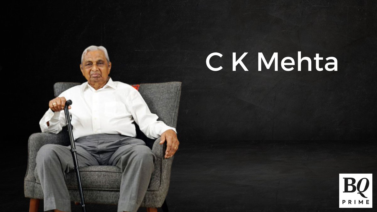 NDTVProfitAlpha's tweet photo. #DeepakNitrite's Founder and Chairman Emeritus, #CKMehta, dies. https://t.co/CHU3gjeq6z