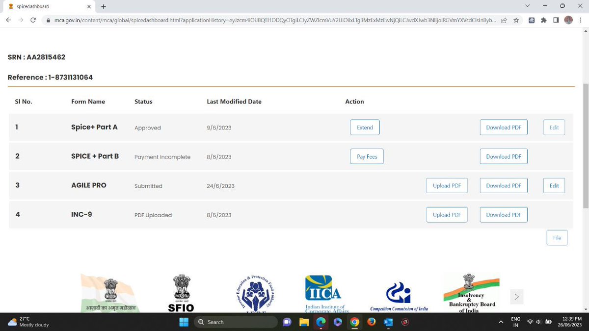 SuryaPrakashB87's tweet image. MCA v3  is non cooperative unable to file incorporation since 2 mnths, I am raising complaint with MCA from last 30 days, technical problem, I asked US client not to incorporate in India alternatively suggested to go to Singapore #PMOIndia @MCA21India @nsitharaman @mygovindia