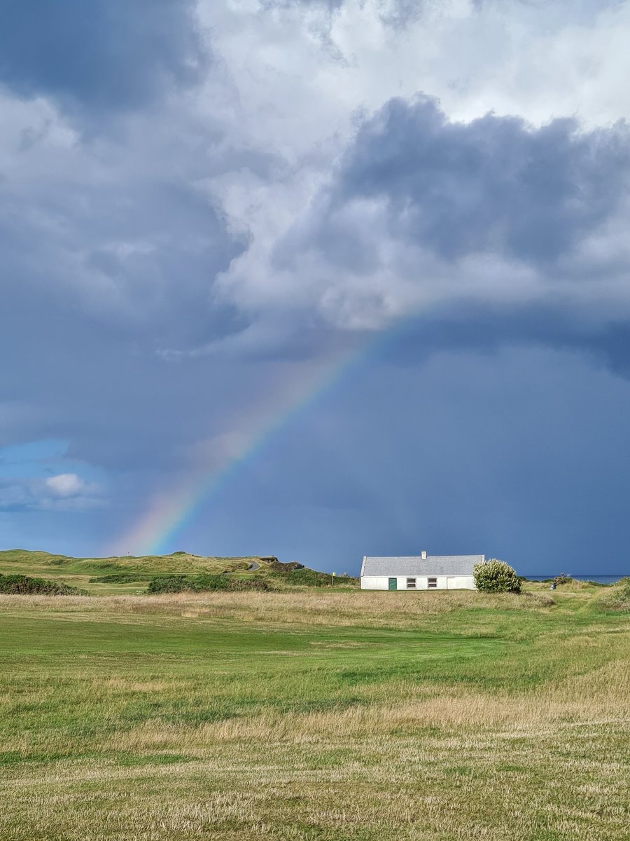 PJGolfPro's tweet photo. What a cracking first day at @ArdglassGolf for our golf trip. Thanks @paulvaughanpro for having us and @TomKGolf for setting up the whole trip. Course was fab and the wind reminded us what links golf was all about ! Ireland managed to get the win on 18 but 72 more holes to go ! https://t.co/c53zAXpbgC