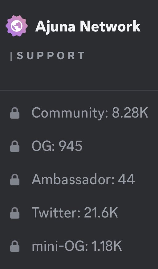 HopefulofNFTs's tweet photo. discord stats before season 2 launch 

@AjunaNetwork Web3 on the $DOT https://t.co/70T3m2QDVG