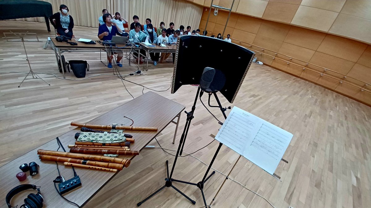 HUFE46123237's tweet photo. #信州大学YOSAKOI祭りサークル #和っしょい さん。#20周年 の今年度演舞楽曲に #レコーディング させていただきました！今回も郷土をテーマとした温もりと力ある作品に皆さんと空気感や音色を喋りながら作る時間が最高でした！ｳﾞｫｰｶﾙの #中原愛 さんの歌と共に完成楽しみ！ #鮎澤貴秀 #よさこい https://t.co/ny05Rv0saq