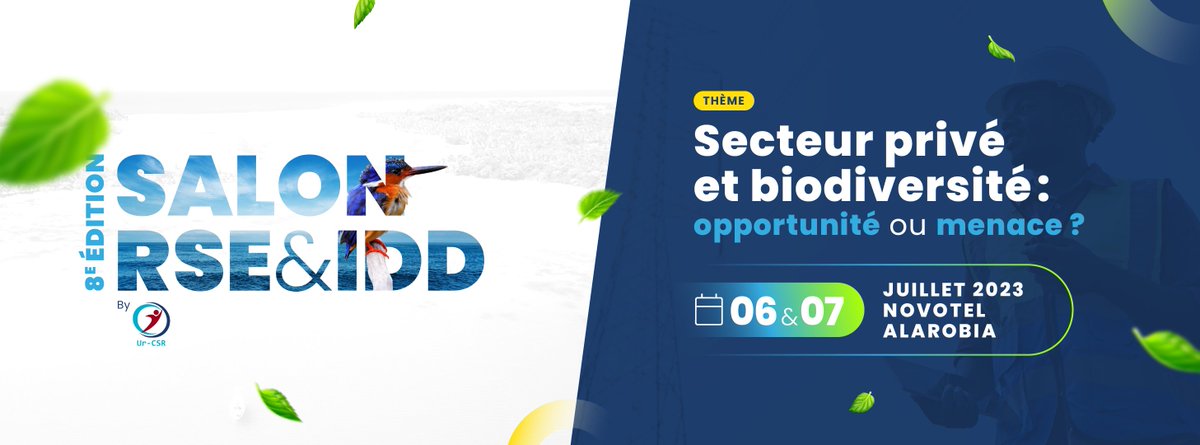 Nous sommes fier de #sponsoriser cette année la 8ème édition du <a href="/salonrse_idd/">Salon RSE et IDD officiel</a> qui se tiendra les 6️⃣ et 7️⃣et juillet prochains au Novotel Alarobia sous le thème « Secteur privé et biodiversité : opportunité ou menace ? ».  Venez nous rendre visite !