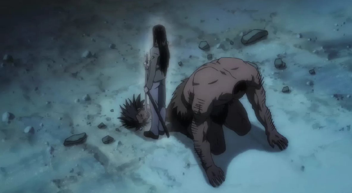 HxH 剧场版，绯色の幻影

今年才知道猎人的剧场版里居然还有这种好东西，当时就看了一部分TV，甚至对超壮的窝金是被简单弄爆心脏就死掉了非常不愉快