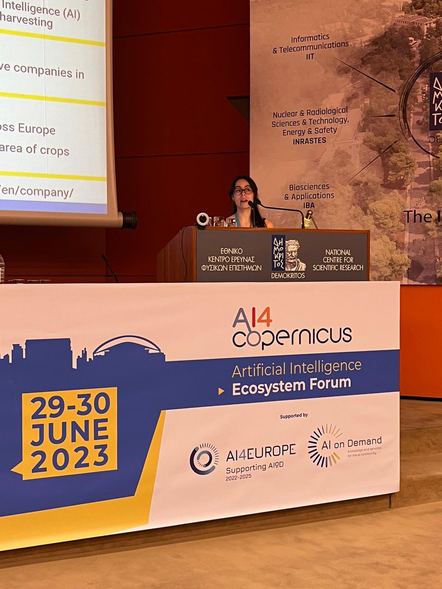 Encore-Lab participó en el Artificial Intelligence Ecosystem Forum que tuvo lugar en Atenas.

Nuestra compañera Rocío del Campo, compartió los resultados del proyecto SCAVIHO (Scalable vegetation Index and Harvesting Forecaster) desarrollado dentro de <a href="/AI4Copernicus/">AΙ4Copernicus</a>.

#ai