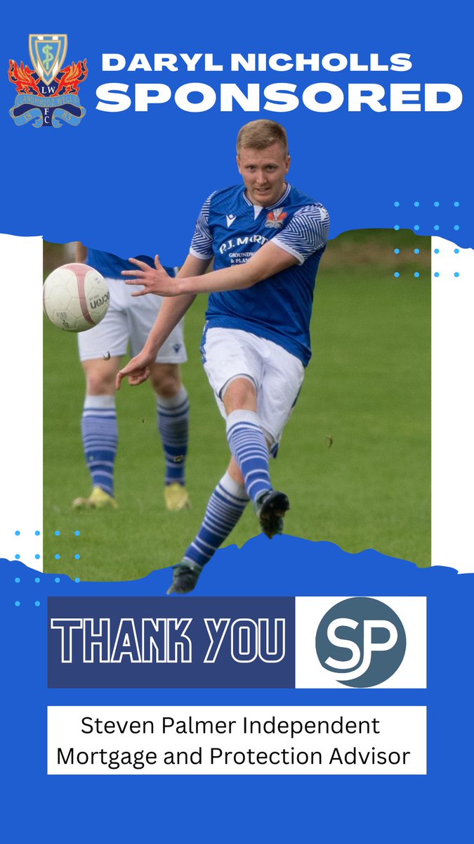 LlandrindodAFC's tweet photo. Thank you to Steven Palmer Independent Mortgage and Protection Advisor who has sponsored @darylnicholls for the coming season. 

If you are in need of specialist mortgage advice, then contact Steven using the link below.#spamen#🔵⚪️

https://t.co/3QzbpV5AzQ https://t.co/YgaC7EZ4Gx
