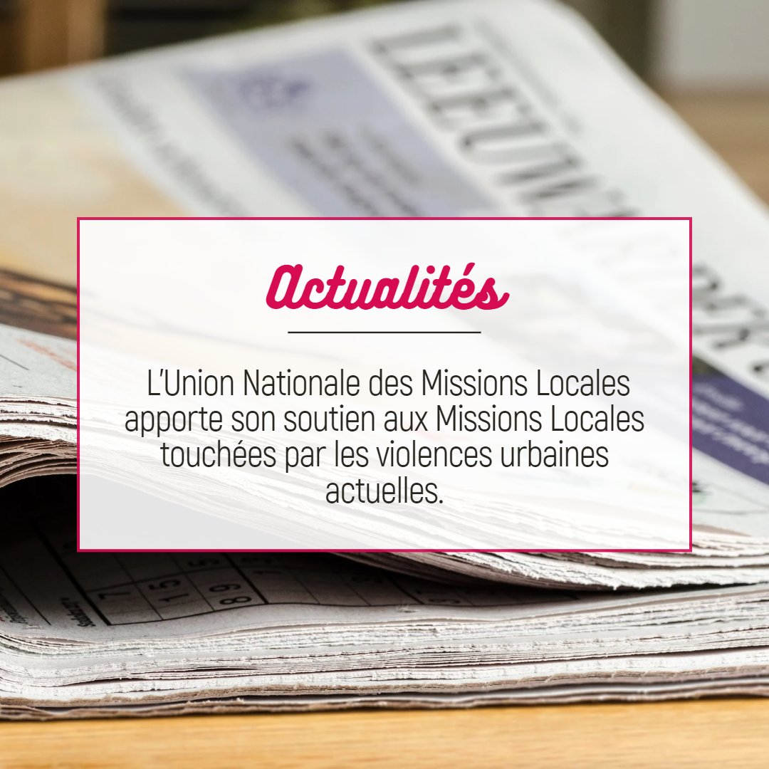 ArmlGrandest's tweet photo. 📢 Au nom du réseau, l'@UNmissionlocale exprime son soutien et sa solidarité envers les Missions Locales touchées par les #dégradations.
Le réseau se joint aux appels au calme et à l'apaisement.
Le communiqué #UNML👉https://t.co/Hpdw32nWME
#ARML #MissionLocale #violence #Nahel https://t.co/qTLGkvNNUs