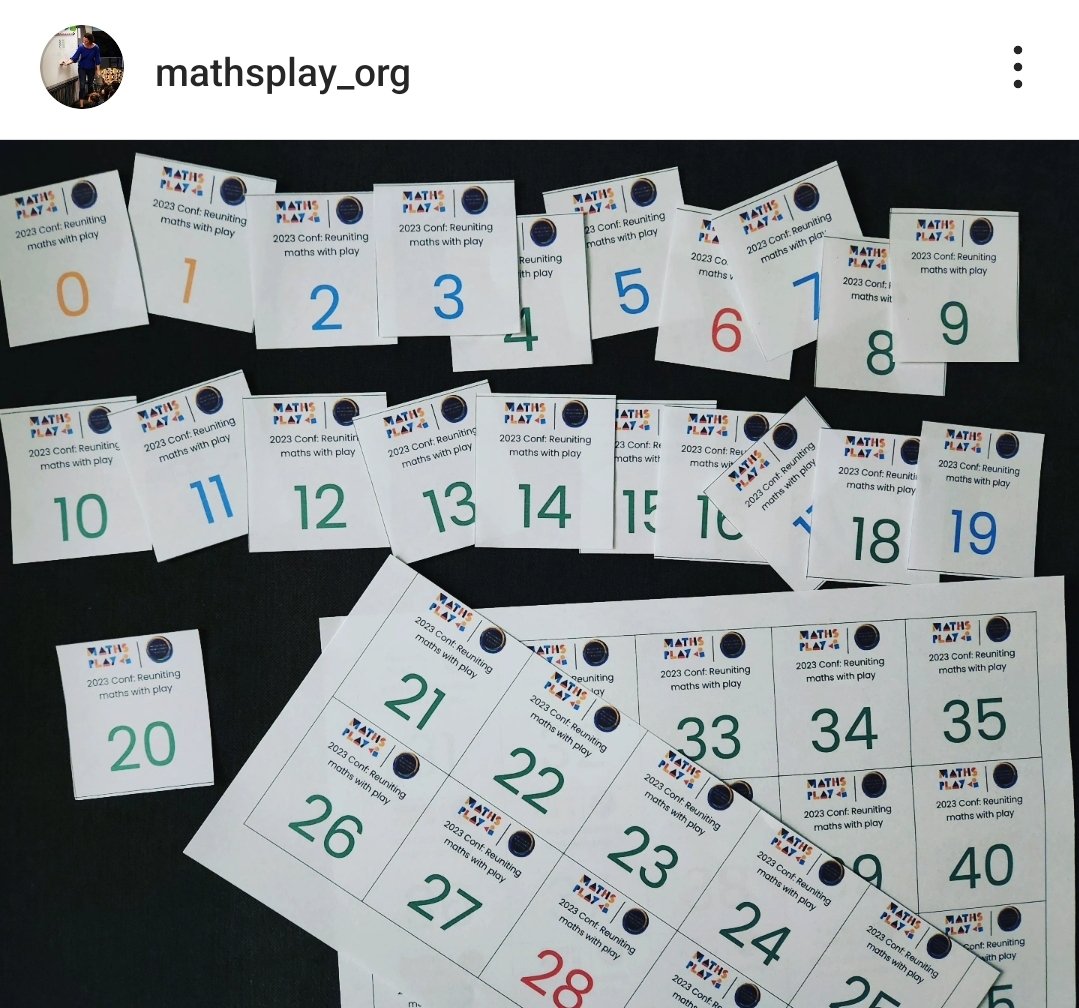 mathsplay_org's tweet photo. Raffle tickets for our prize draw at Thursday's Big Day of Maths Play: Primary Education Conference.
What do you notice/wonder?
Raffle organised by @AusTeacherRiss with prizes from @maths_vic, Think Square & more🙏
#MathsPlay #NumberPlay https://t.co/nuVf6KKIH9