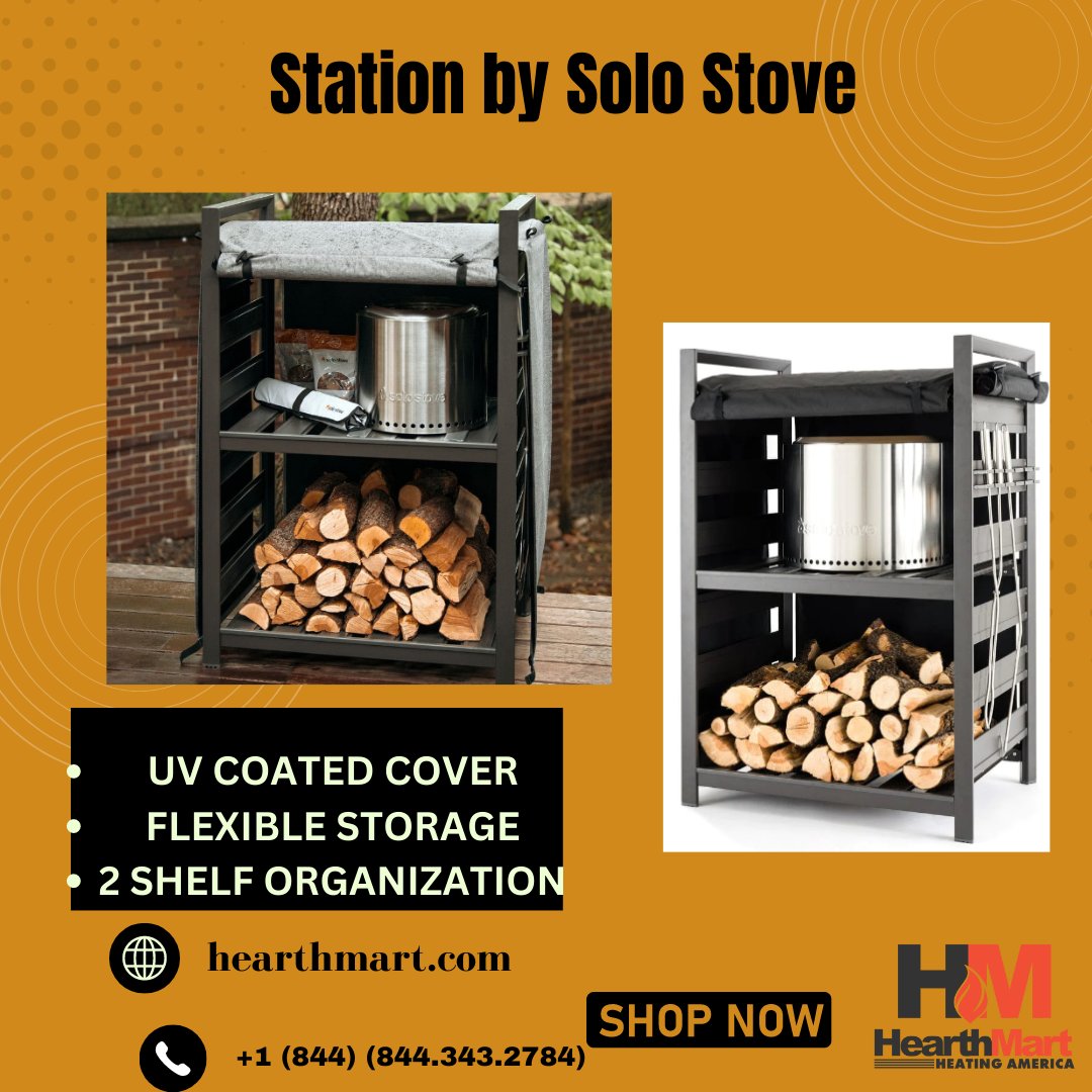 Solo Stove Station Log Rack And Wood Burning Fire Pit Storage