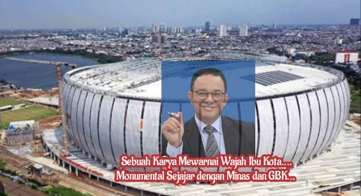 Ma'ruf Asli Bhakti (@aslimakruf) on Twitter photo JIS Stadium. Sebuah maha karya menambah warna wajah ibu kota. Setara Monas, GBK. Karya besar akan diperbincangkan sepanjang masa... <a href="/aniesbaswedan/">Anies Rasyid Baswedan</a> JIS Stadium. Sebuah maha karya menambah warna wajah ibu kota. Setara Monas, GBK. Karya besar akan diperbincangkan sepanjang masa... <a href="/aniesbaswedan/">Anies Rasyid Baswedan</a>