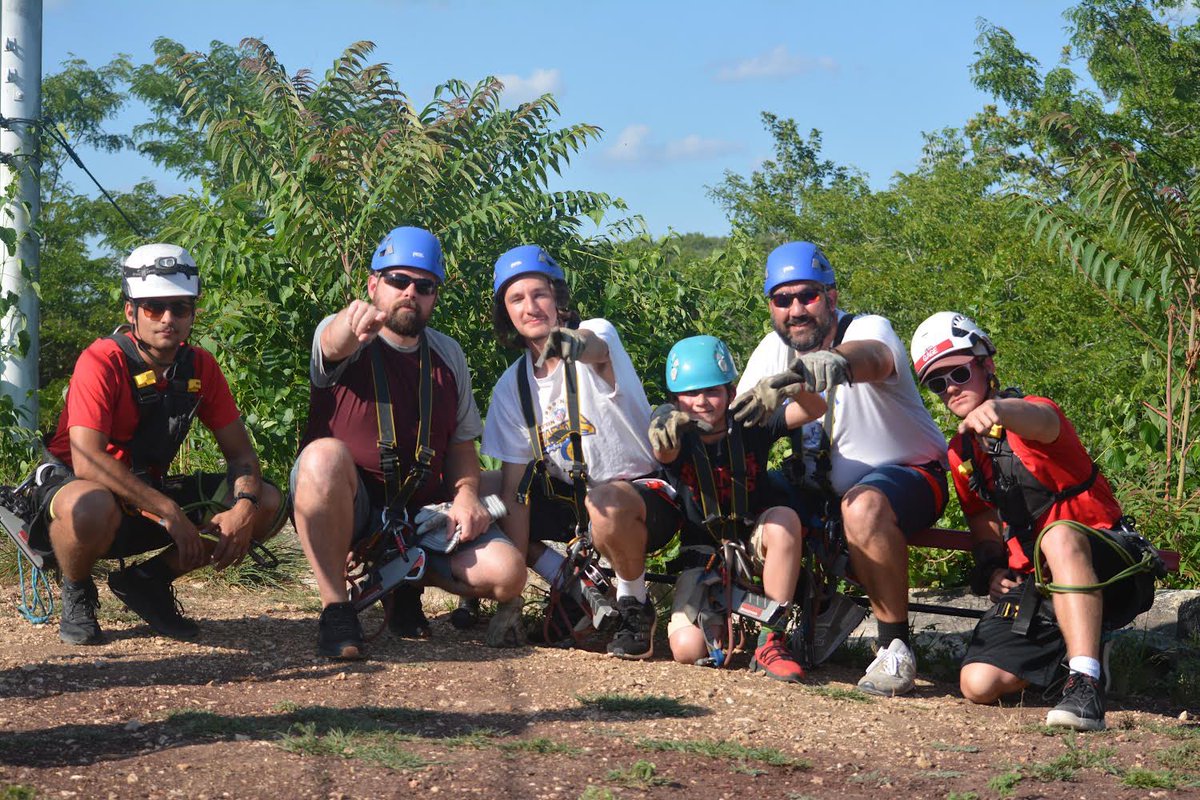 CoachMasters55's tweet photo. It was a great day for a little zip lining! Had a blast doing something different and exciting with the boys! Love these two. #TeamMasters #MastersWolfPack https://t.co/zVKAeqkPre
