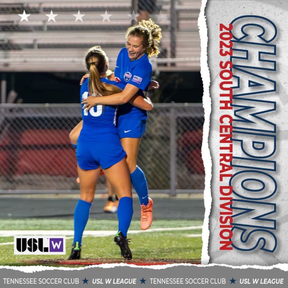 Guess who’s been crowned USL South Central Division Champions and punched a ticket to the playoffs??? <a href="/TSCusl/">Tennessee Soccer Club USL</a>, <a href="/uslwleague/">USL W League</a>