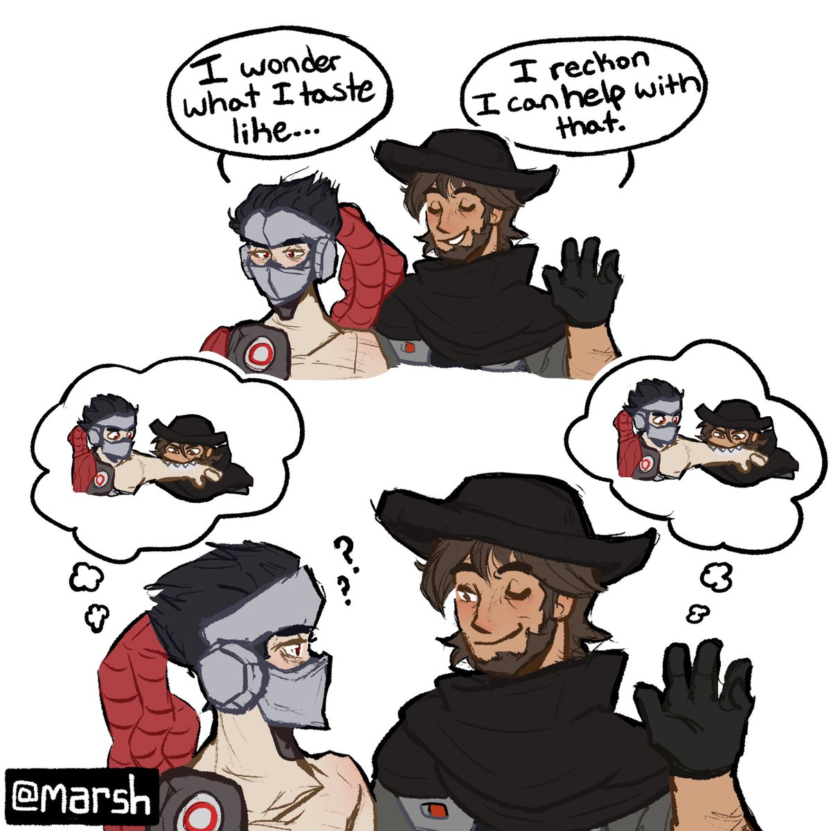 Marshsano's tweet photo. — been thinking about blackwatch spuriken a healthy amount

#Overwatch #Overwatch2 #fanart https://t.co/p1XF4urZcC