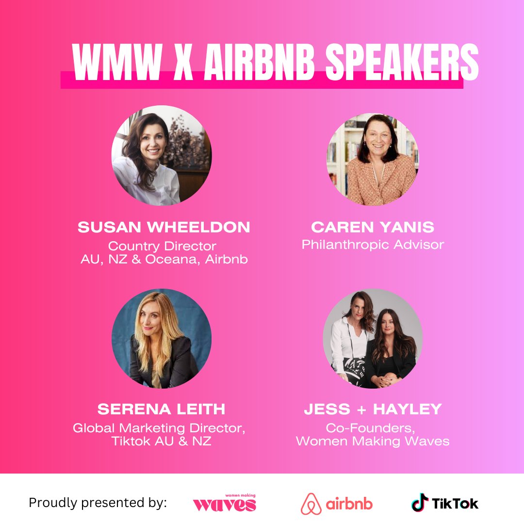 This Wednesday, July 5th, <a href="/WomenMakingWave/">Women Making Waves</a> will be sharing how #web3 is delivering impact for good with <a href="/airbnb_au/">Airbnb Australia</a> and <a href="/tiktokaustralia/">TikTok Australia</a>. 

Register👉womenmakingwaves.io/events/