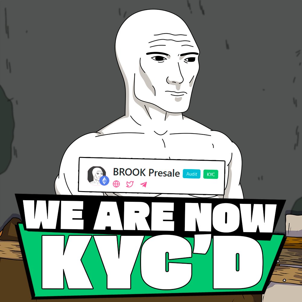 Brook_Erc's tweet photo. 🪪 WE ARE NOW KYC'D, BROOKS 🪪

Another GOAL smashed, fam!

🔼 We are KYC'D on pinksale, BROOKS! Another BIG GOAL on our journey to the FUCKING MOON!

⚪️ Drop by our Pinksale Pool and GIVE US A LIKE ❤️: https://t.co/qeSPjIzMRA

#TrustBrook $BROOK #eth #ethereum #PEPE2 $RAP https://t.co/m44hKRIDMU
