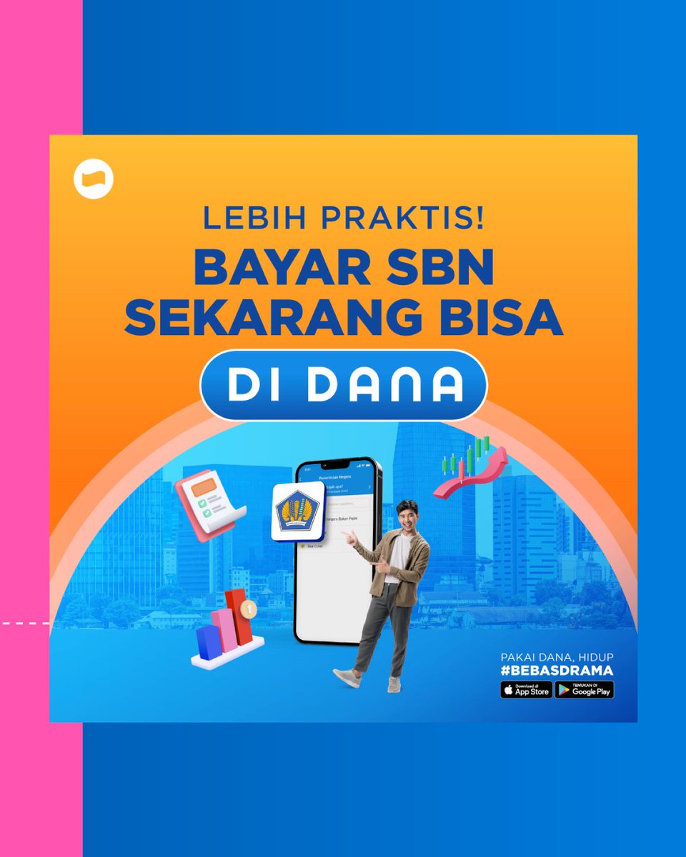 danawallet's tweet photo. Kata siapa bayar SBN ribet? Pakai DANA sih tinggal bayar di HP aja terus beres. Masukin kode billing dan bayar dehh. Gampang dan #BebasDrama kann! 💙 https://t.co/25ilyaICwd