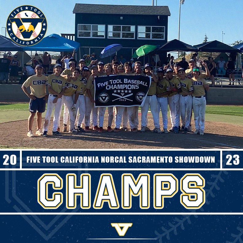 FiveToolCA's tweet photo. 🏆CHAMPIONS🏆

Congrats to @sactosportscntr 2025 American on winning the 16U Division of the @FiveTool California NorCal Sacramento Showdown!

#WatchEm https://t.co/Pe6E6tYX0C