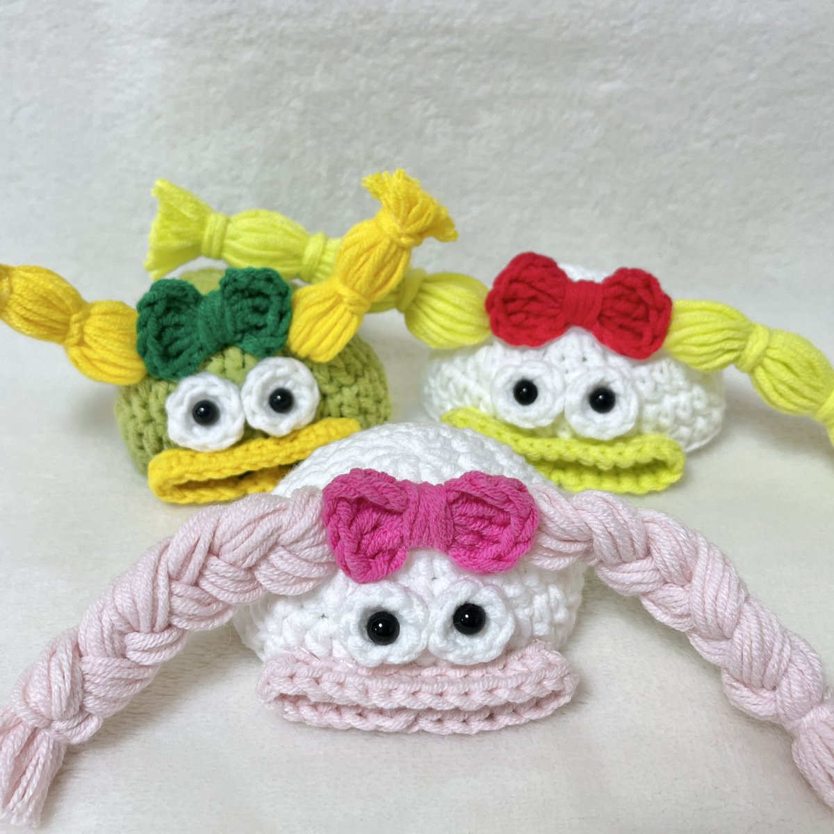 삐삐 땡글이들 3마리 완성 기념으로 사진 풉니다-!
손이 많이 가지만 너무 귀엽고 웃기고,,,🤣

#초코셍이 #밤톨시은