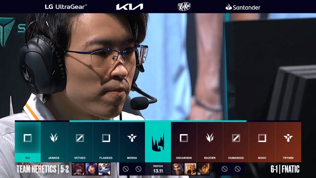 LOLNinjaBlog's tweet photo. Team Heretics vs. Fnatic / LEC 2023 Summer - Week 3に対する海外の反応 https://t.co/clr1EQc5Ru https://t.co/U3K40P6W3s