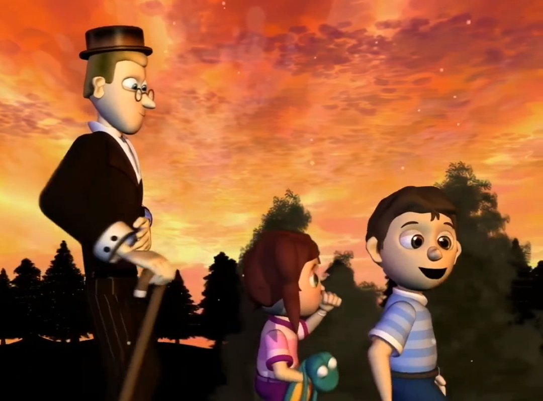 cawthonmedias's tweet photo. Fun Fact Number 32: In 'A Christmas Journey', Ian asks why can't they ride a Christmas Train. The angel firmly reply that he would get sued if he did so. This is a reference to 'The Polar Express' where a boy embarks on a similar quest aboard a train https://t.co/80Va76xfa9
