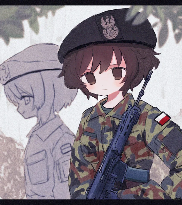 ポーランド軍の人からの個人依頼で描いた絵 