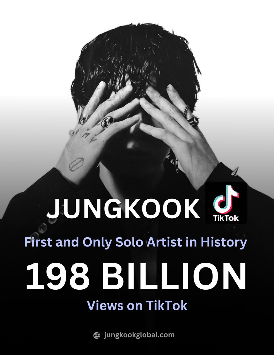 Jungkook is the first and only Solo Artist in history to surpass 198 BILLION views on his individual TikTok hashtag!

TIKTOK KING JUNGKOOK ♡

STILL WITH YOU IS COMING
MY YOU IS COMING
#JungKook_Seven 
#Seven by #Jungkook