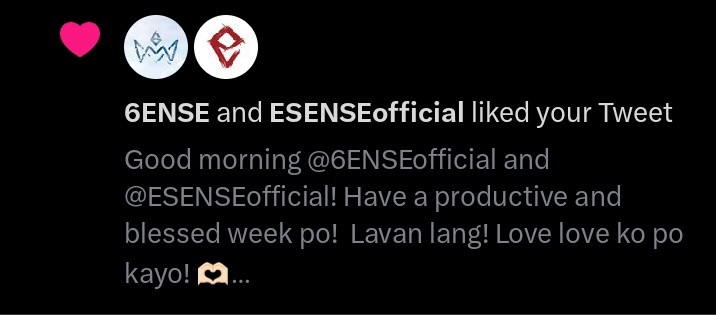 zie_qt's tweet photo. Ang cuuute! ๐ฅน๐ป 6ENSE X ESENSE FOREVER! ๐ซถ๐ป
#6ENSE #SixAsOne #OT6ENSE #ESENSE @6ENSEofficial https://t.co/4eBQlIh5uO