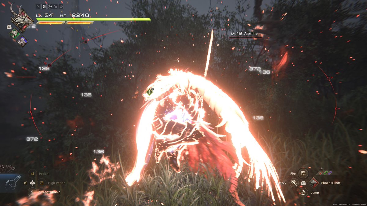 yuki_hime's tweet photo. Just me using Flames of Rebirth to kill fucking spiders because that is the exact right level of energy for killing fucking spiders. #BurnItWithFire #FinalFantasy16 https://t.co/0ExBgXsupo