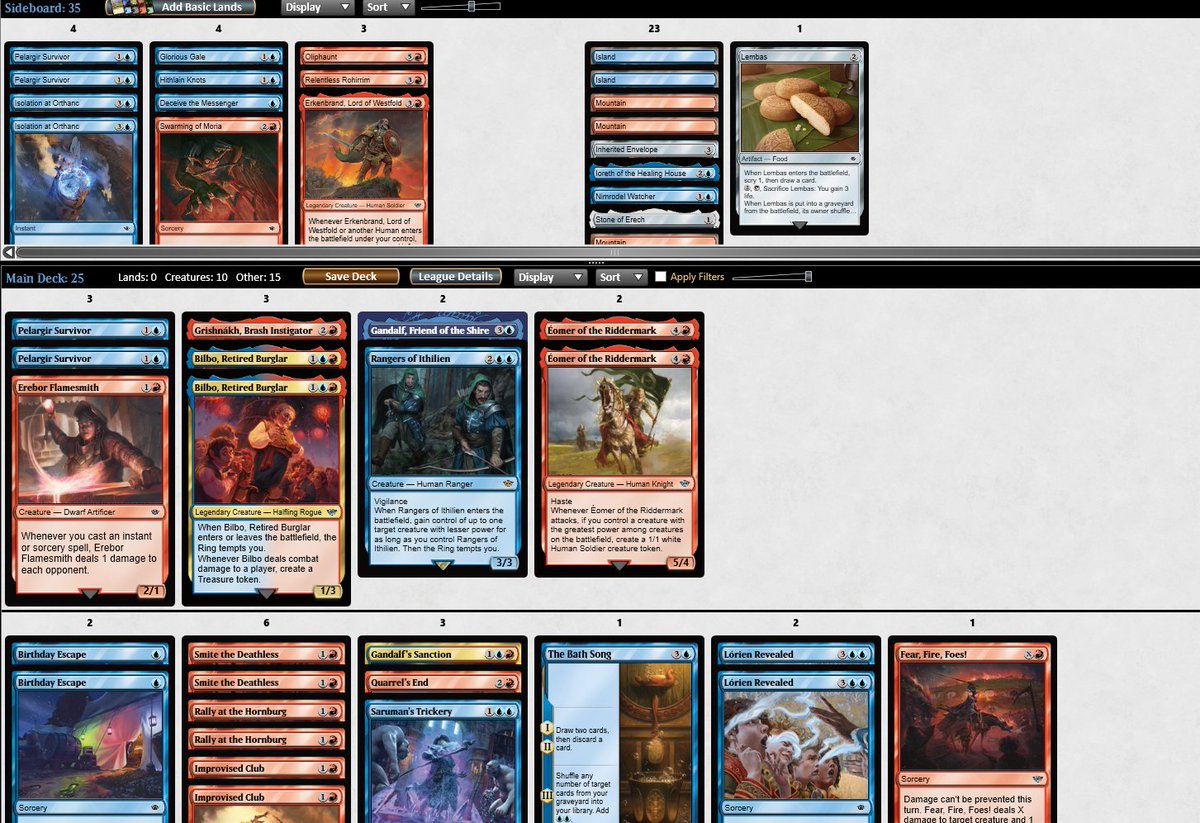 ElNutsX's tweet photo. UR was so open I got like 40 playables. How do you build this? @lsv @BenS_MTG @Chord_O_Calls https://t.co/WMkwRsQE35