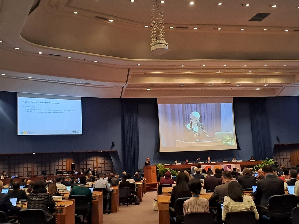 Good morning from Bangkok! Our team is listening to the opening of #OEWG45 by @UNEPozone Happy to exchange on #KigaliAmendment #HFCphasedown #MontrealProtocol!