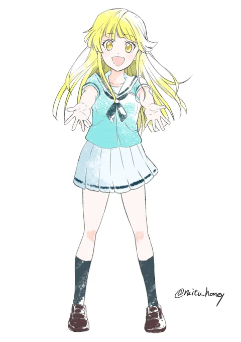 こころちゃんを描きました。今日も暑くなりそうですね…みなさんも熱中症に気をつけて、お過ごしください。 