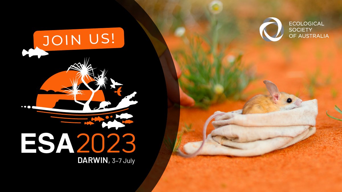 ❤️ We're at @EcolSocAus this week in #Darwin! ✋ Come say hi to us and check out our sessions with @daxkellie, @ShandiyaB, Amanda Buyan and Nat Raisbeck-Brown! 🔗 esa2023.org.au/conference-pro… #Conference #Biodiversity