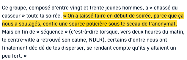 PaulAveline's tweet photo. À Lorient, la police reconnaît "laisser faire" des "brigades anti-casseurs" dont les membres se promènent cagoulés 
https://t.co/z5eexbzaT5 https://t.co/HY7xM9ADR2