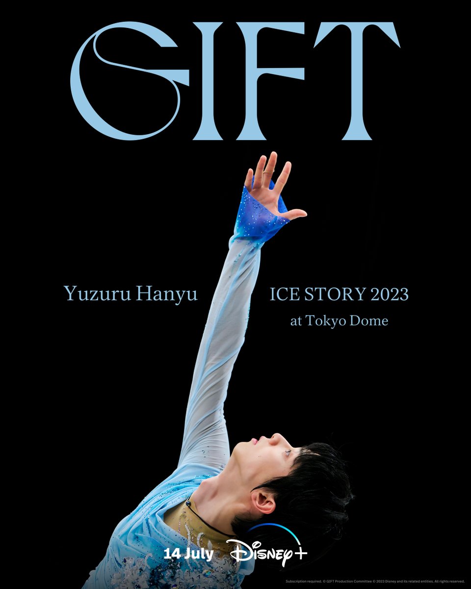 DisneyPlusSG's tweet photo. JAW STATUS: Dropped.

#YuzuruHanyu ICE STORY 2023 “GIFT” at Tokyo Dome is streaming 14 July only on #DisneyPlusSG. https://t.co/m1RPL99kap