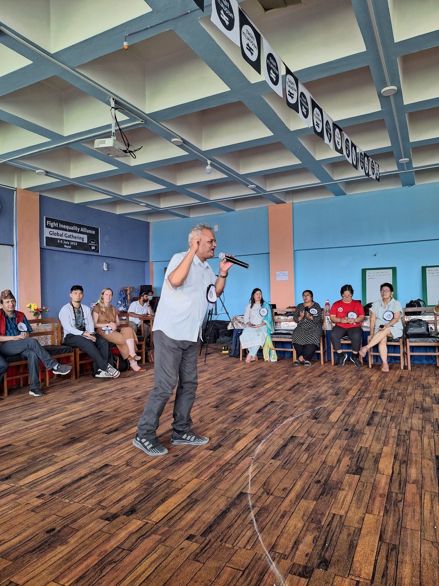 sunilnpl's tweet photo. Jeevan Sharma opens the @FightInequality global gathering with his revolutionary songs. The gathering is happening in Nepal from 3 to 5 July, 2023. https://t.co/81nlcsFWtV