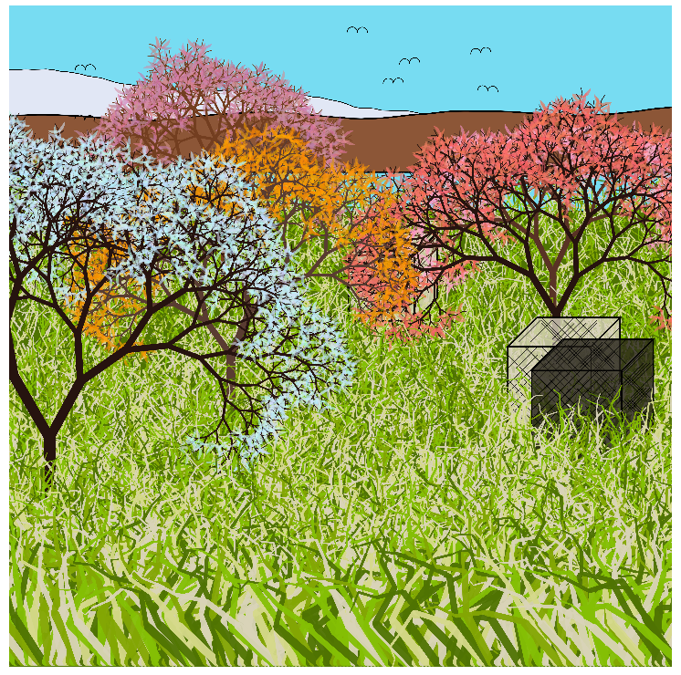 rosbeldev's tweet photo. "Cube Forest" #105 collected by @one_bald_dude. Thank you so much!
#tezos #genart #fxhahs #p5js https://t.co/LCaWznGK9E