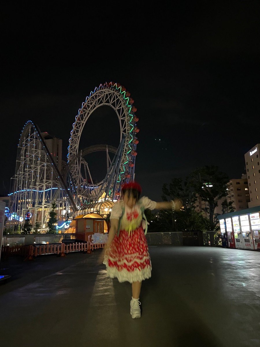 まほろば遊園地で沢山のお友達を作れたことが1番の幸せでした🎡
また、どこかで会えるようにレベルアップしておきます。少しの間、さようならですね😭
また会いましょう🕺

2枚目は、やはりズッコケ写真で笑
しっかりした姿よりは、こっちの方がいいよね笑

 #まほろば遊園地