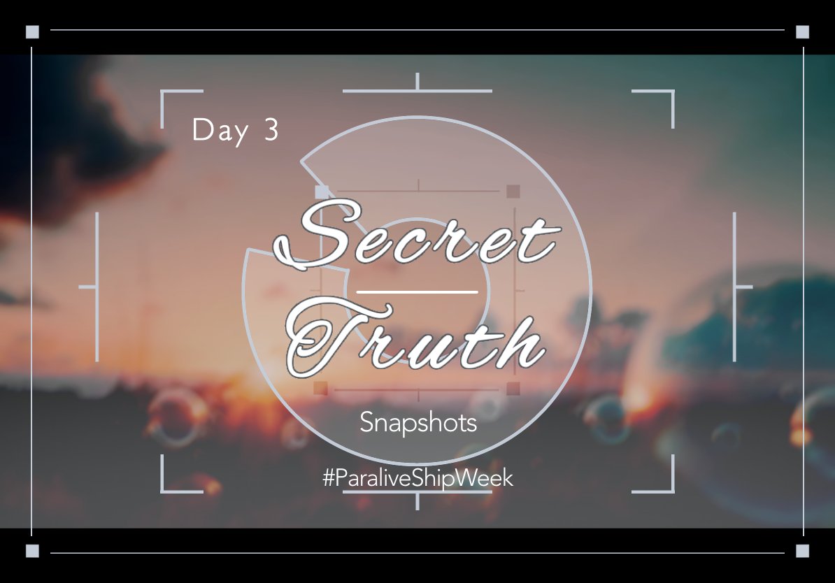 SnapshotsWeek's tweet photo. Today is Day 3 of #ParaliveShipWeek! Hope you're down to listen, because there's something left to say.
The prompts are Secret/Truth, inspired by VISTY and Amprule.
As usual, remember to tag your submissions and review the event rules so we can share your works! https://t.co/amFBh4aR40