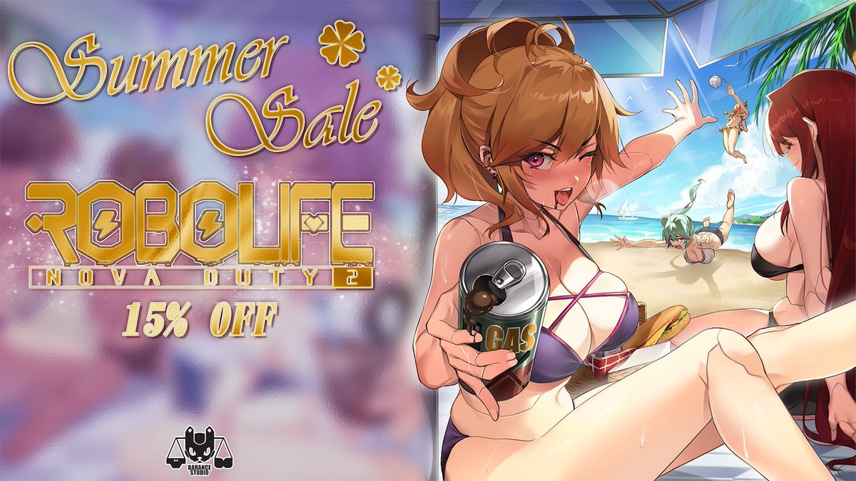 BaranceStudio's tweet photo. Robolife2 15% off! STEAM PAGE:
💖https://t.co/Iyjt0EcTgm
#SteamSummerSale #ロボライフ #Robolife #gamedev #lewdgames #indiedev #Waifus #Galgame #visualnovel #vndev #adultgame #ero https://t.co/BImWEkh8jq